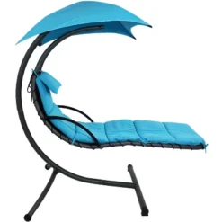 Sunnydaze Decor Sunnydaze Outdoor Hanging Chaise Floating Lounge Chair With Canopy Umbrella And Arc Stand 17 Sunnydaze Decor Sunnydaze Outdoor Hanging Chaise Floating Lounge Chair With Canopy Umbrella And Arc Stand -Sunnydaze Decor GUEST ceec9020 0024 40cf a1ea d811e4c36e6c