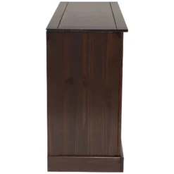 Sunnydaze Decor Sunnydaze Sideboard With 3 Drawers And 3 Doors - Solid Pine Construction - Dark Brown- 32" -Sunnydaze Decor GUEST d0405816 d45c 4210 bf39 53402505c037