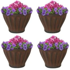 Sunnydaze Decor Sunnydaze Indoor/Outdoor Patio, Garden, Or Porch Weather-Resistant Double-Walled Charlotte Flower Pot Planter - 16" - Rust Finish 11 Sunnydaze Decor Sunnydaze Indoor/Outdoor Patio, Garden, Or Porch Weather-Resistant Double-Walled Charlotte Flower Pot Planter - 16" - Rust Finish -Sunnydaze Decor GUEST d2632677 a960 44cf b780 c03728cc6ac8