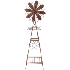 Sunnydaze Decor Sunnydaze Rustic Windmill Metal Outdoor Garden Statue With Tiers - 51" H - Brown/Copper 10 Sunnydaze Decor Sunnydaze Rustic Windmill Metal Outdoor Garden Statue With Tiers - 51" H - Brown/Copper -Sunnydaze Decor GUEST d38d8efc 04b8 4587 8ac3 e61f63ee8ce4