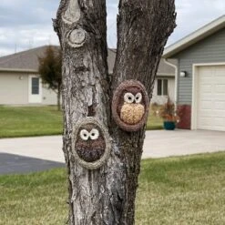 Sunnydaze Decor Sunnydaze Outdoor Polyresin Winifred And Wesley The Wise Old Owls Tree Hugger Tree Trunk Garden Sculpture Decoration - 9" - 2pc -Sunnydaze Decor GUEST d3ae6efa faa9 43f0 af25 8e8276834048