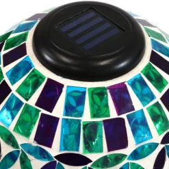 Sunnydaze Decor Sunnydaze Blue Cool Blooms Glass Mosaic Indoor/Outdoor Gazing Globe With Solar Light - 10" Diameter - Blue And Green 10 Sunnydaze Decor Sunnydaze Blue Cool Blooms Glass Mosaic Indoor/Outdoor Gazing Globe With Solar Light - 10" Diameter - Blue And Green -Sunnydaze Decor GUEST d51d50bf 3d68 4c74 bee8 ba2387026ffe