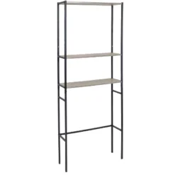 Sunnydaze Decor Sunnydaze 3 Shelf Iron And Veneer Over The Toilet Etagere Bathroom Storage Cabinet Space Saver -Sunnydaze Decor GUEST d6fbddc3 31ef 4054 bc4c 3033ecafb053