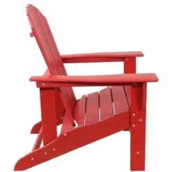 Sunnydaze Decor Sunnydaze Upright, Outdoor Adirondack Chair - All-Weather Design - 300-Pound Capacity - 38.25" H -Sunnydaze Decor GUEST d9ef37d8 7110 4946 b661 088c78543d54