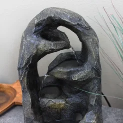 Sunnydaze Decor Sunnydaze Indoor Home Office Decorative Resin Cavernous Rock Tiers Tabletop Water Fountain Feature - 12" -Sunnydaze Decor GUEST daf17755 7fc6 4749 a69f c1527aa57a57