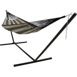Sunnydaze Decor Sunnydaze Mayan Family Hammock Hand-Woven XXL Thick Cord With Stand - 400 Lb Weight Capacity/15' Stand 17 Sunnydaze Decor Sunnydaze Mayan Family Hammock Hand-Woven XXL Thick Cord With Stand - 400 Lb Weight Capacity/15' Stand -Sunnydaze Decor GUEST dbe14fd2 a098 4cca a8d7 8aba34f9c933