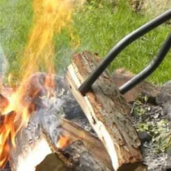 Sunnydaze Decor Sunnydaze Indoor/Outdoor Fireplace Or Fire Pit Heavy-Duty Metal Firewood Log Grabber Tool - 40" - Black -Sunnydaze Decor GUEST dcc5d44f 5c9b 4276 9019 ca45922753ec