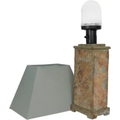 Sunnydaze Decor Sunnydaze Contemporary Natural Slate And Fabric Cream Shade Indoor/Outdoor Weather-Resistant Table Lamp 13 Sunnydaze Decor Sunnydaze Contemporary Natural Slate And Fabric Cream Shade Indoor/Outdoor Weather-Resistant Table Lamp -Sunnydaze Decor GUEST e032c859 045d 4cae 9747 a868519b5612