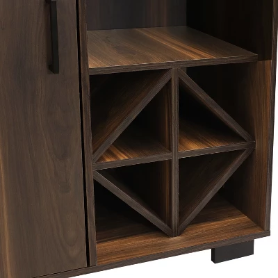 Sunnydaze Decor Sunnydaze Indoor Lavina Wine Cabinet With Glass And Bottle Storage Shelves - Coffee Brown 6 Sunnydaze Decor Sunnydaze Indoor Lavina Wine Cabinet With Glass And Bottle Storage Shelves - Coffee Brown - Image 6