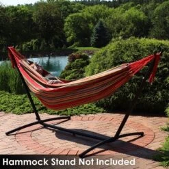 Sunnydaze Decor Sunnydaze Large Two-Person Double Brazilian Hammock For Backyard And Patio - 450 Lb Capacity -Sunnydaze Decor GUEST e1162e32 1587 4d21 b9af 91c70025e770