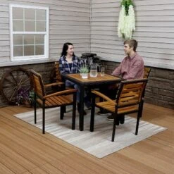Sunnydaze Decor Sunnydaze Julian 5pc Resin Wicker And Acacia Wood Outdoor Patio Dining Set 21 Sunnydaze Decor Sunnydaze Julian 5pc Resin Wicker And Acacia Wood Outdoor Patio Dining Set -Sunnydaze Decor GUEST e1dcd15b 7766 4eba 984c 4be10e729097