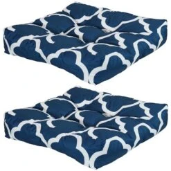 Sunnydaze Decor Sunnydaze Indoor/Outdoor Replacement Square Tufted Patio Chair Seat And Back Cushions - 20" - 2pk 22 Sunnydaze Decor Sunnydaze Indoor/Outdoor Replacement Square Tufted Patio Chair Seat And Back Cushions - 20" - 2pk -Sunnydaze Decor GUEST e222a2b4 2fd9 4c68 82bb 9732ddbb8da7