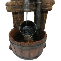 Sunnydaze Decor Sunnydaze 29"H Electric Polyresin Bird House With Leaking Pipe Outdoor Water Fountain With LED Light -Sunnydaze Decor GUEST e37c6496 f762 40e7 ab27 065d4be55402