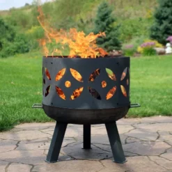 Sunnydaze Decor Sunnydaze Outdoor Camping Or Backyard Cast Iron Retro Round Fire Pit Bowl With Handles And Spark Screen - 26" - Black 15 Sunnydaze Decor Sunnydaze Outdoor Camping Or Backyard Cast Iron Retro Round Fire Pit Bowl With Handles And Spark Screen - 26" - Black -Sunnydaze Decor GUEST e3c8e27a f559 43d9 8bed e45ed5ec5c59