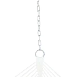 Sunnydaze Decor Sunnydaze Polyester Quilted Weave 2-Person Hammock With Curved Bamboo Spreader Bars - 450 Lb Weight Capacity - Salmon -Sunnydaze Decor GUEST e4046807 6a48 41f3 8954 76e221f351c1