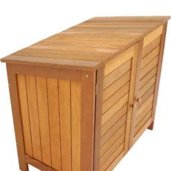 Sunnydaze Decor Sunnydaze Outdoor Meranti Wood Small Garden Storage Shed For The Patio Or Yard - 36" -Sunnydaze Decor GUEST e4dbcd8d db61 4b6c 8ca9 f3fa34658391