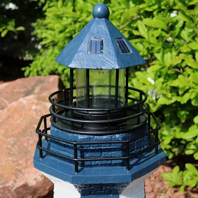 Sunnydaze Decor Sunnydaze Outdoor Backyard Garden Nautical Lighthouse Solar LED Pathlight Statue Figurine - 36" 6 Sunnydaze Decor Sunnydaze Outdoor Backyard Garden Nautical Lighthouse Solar LED Pathlight Statue Figurine - 36" - Image 6