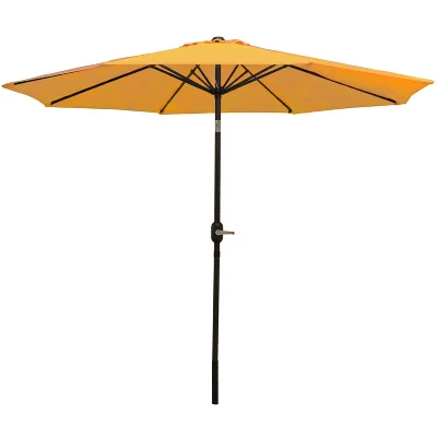 Sunnydaze Decor Sunnydaze Outdoor Aluminum Patio Table Umbrella With Polyester Canopy And Push Button Tilt And Crank - 9' 16 Sunnydaze Decor Sunnydaze Outdoor Aluminum Patio Table Umbrella With Polyester Canopy And Push Button Tilt And Crank - 9' - Image 16