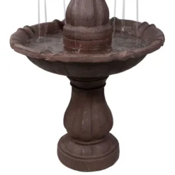 Sunnydaze Decor Sunnydaze 38"H Electric Polyresin And Fiberglass 2-Tier Curved Plinth Outdoor Water Fountain 7 Sunnydaze Decor Sunnydaze 38"H Electric Polyresin And Fiberglass 2-Tier Curved Plinth Outdoor Water Fountain -Sunnydaze Decor GUEST e9fae8bd 8dee 40c9 a685 cf90bc33a55a