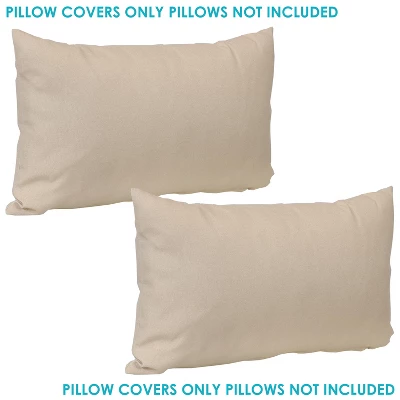 Sunnydaze Decor Sunnydaze Indoor/Outdoor Weather-Resistant Polyester Square Decorative Pillow Cover Only With Zipper Closures 4 Sunnydaze Decor Sunnydaze Indoor/Outdoor Weather-Resistant Polyester Square Decorative Pillow Cover Only With Zipper Closures - Image 4