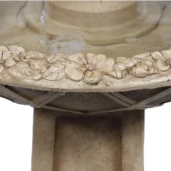 Sunnydaze Decor Sunnydaze 28"H Electric Polyresin 2-Tier Beveled Flower Outdoor Bird Bath Water Fountain 8 Sunnydaze Decor Sunnydaze 28"H Electric Polyresin 2-Tier Beveled Flower Outdoor Bird Bath Water Fountain -Sunnydaze Decor GUEST eb3cd7fc af23 4b92 8708 ad84238d484e
