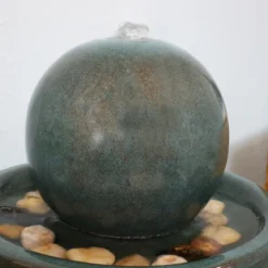 Sunnydaze Decor Sunnydaze Indoor Home Decorative Smooth Glazed Ceramic Orb Tabletop Water Fountain Feature - 7" - Green 13 Sunnydaze Decor Sunnydaze Indoor Home Decorative Smooth Glazed Ceramic Orb Tabletop Water Fountain Feature - 7" - Green -Sunnydaze Decor GUEST eb6d0470 4ddf 49ab b5ec 84813ff642a3
