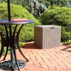 Sunnydaze Decor Sunnydaze Lockable Outdoor Small Deck Box With Storage And Side Handles - 32-Gal. -Sunnydaze Decor GUEST eb7dadd6 18ca 4cff b930 b36250cf62df