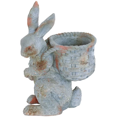 Sunnydaze Decor Sunnydaze 17" Roman The Carrot Collector Rabbit Indoor/Outdoor Statue Figurine - Patio, Lawn And Garden Decoration 6 Sunnydaze Decor Sunnydaze 17" Roman The Carrot Collector Rabbit Indoor/Outdoor Statue Figurine - Patio, Lawn And Garden Decoration - Image 6
