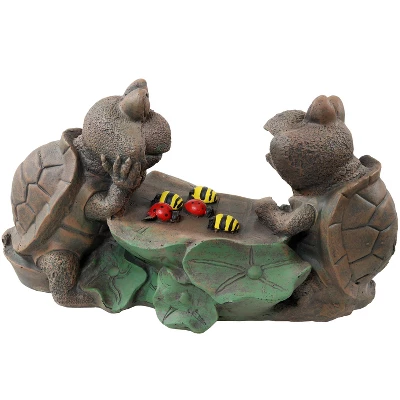 Sunnydaze Decor Sunnydaze Tic Tac Toe Turtles Concrete Garden Statue - 7.5-Inch 6 Sunnydaze Decor Sunnydaze Tic Tac Toe Turtles Concrete Garden Statue - 7.5-Inch - Image 6