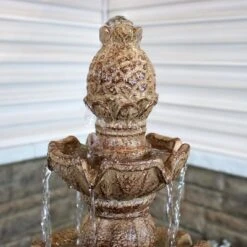 Sunnydaze Decor Sunnydaze 52"H Electric Fiberglass And Resin 4-Tier Pineapple Top Outdoor Water Fountain 19 Sunnydaze Decor Sunnydaze 52"H Electric Fiberglass And Resin 4-Tier Pineapple Top Outdoor Water Fountain -Sunnydaze Decor GUEST efbed2d7 721b 4938 ad84 d6ac6799a63b