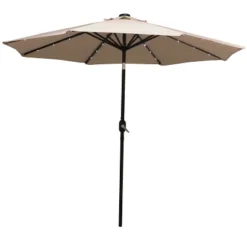Sunnydaze Decor Sunnydaze Outdoor Aluminum Pool Patio Umbrella With Solar LED Lights, Tilt, And Crank - 9' 27 Sunnydaze Decor Sunnydaze Outdoor Aluminum Pool Patio Umbrella With Solar LED Lights, Tilt, And Crank - 9' -Sunnydaze Decor GUEST eff4881e 946d 4900 abf5 92783c5ab046