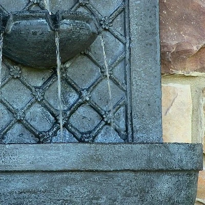 Sunnydaze Decor Sunnydaze 31"H Solar-Powered Polystone Rosette Leaf Outdoor Wall-Mount Fountain 7 Sunnydaze Decor Sunnydaze 31"H Solar-Powered Polystone Rosette Leaf Outdoor Wall-Mount Fountain - Image 7