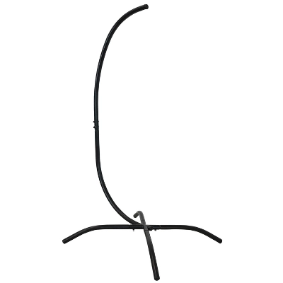 Sunnydaze Decor Sunnydaze Outdoor Resin Wicker Patio Delaney Hanging Basket Egg Chair With Cushions, Headrest, And Steel Stand Set - Gray - 3pc 5 Sunnydaze Decor Sunnydaze Outdoor Resin Wicker Patio Delaney Hanging Basket Egg Chair With Cushions, Headrest, And Steel Stand Set - Gray - 3pc - Image 5