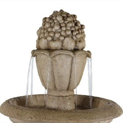 Sunnydaze Decor Sunnydaze 61"H Electric Polyresin And Fiberglass 3-Tier Cornucopia Outdoor Water Fountain 2 Sunnydaze Decor Sunnydaze 61"H Electric Polyresin And Fiberglass 3-Tier Cornucopia Outdoor Water Fountain - Image 2