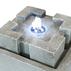Sunnydaze Decor Sunnydaze Indoor Home Office Decorative Square Dynasty Bubbling Tabletop Water Fountain Feature - 7" -Sunnydaze Decor GUEST f6da6e85 eb94 45d3 94f7 a41b730433f6
