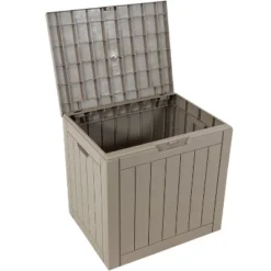 Sunnydaze Decor Sunnydaze Lockable Outdoor Small Deck Box With Storage And Side Handles - 32-Gal. -Sunnydaze Decor GUEST f87f1411 835e 4a11 ba63 0f2775b4ca43