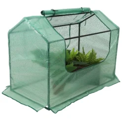 Sunnydaze Decor Sunnydaze Mini Greenhouse With 2 Zippered Side Doors - Green 16 Sunnydaze Decor Sunnydaze Mini Greenhouse With 2 Zippered Side Doors - Green -Sunnydaze Decor GUEST fa8315fb 7c1c 411d b8b3 776e3cafdcba