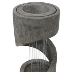 Sunnydaze Decor Sunnydaze 31"H Electric Polyresin Showering Spiral Column Outdoor Water Fountain With LED Light 10 Sunnydaze Decor Sunnydaze 31"H Electric Polyresin Showering Spiral Column Outdoor Water Fountain With LED Light -Sunnydaze Decor GUEST faff7d07 c455 41ae b98c 7b9b61d8b183