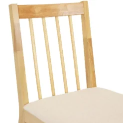 Sunnydaze Decor Sunnydaze Indoor 5-Piece Solid Rubberwood Dining Table And Chairs Set - Natural With Beige Cushions 15 Sunnydaze Decor Sunnydaze Indoor 5-Piece Solid Rubberwood Dining Table And Chairs Set - Natural With Beige Cushions -Sunnydaze Decor GUEST fbafd341 2e89 430f ab9a 1454f9b78071