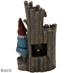 Sunnydaze Decor Sunnydaze 17"H Electric Polyresin Resting Gnome By Tiered Logs Outdoor Water Fountain With LED Light -Sunnydaze Decor GUEST fea5789f f66a 4ef4 91f3 dd71c903ac75
