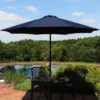 Sunnydaze Decor Sunnydaze Outdoor Aluminum Solution-Dyed Sunbrella Patio Umbrella With Auto Tilt And Crank - 9'